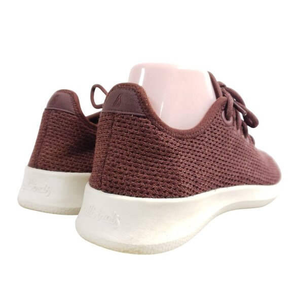 Allbirds Womens Size 8 Tree Runners Sneakers Burgundy Mesh Lightweight - Picture 3 of 9